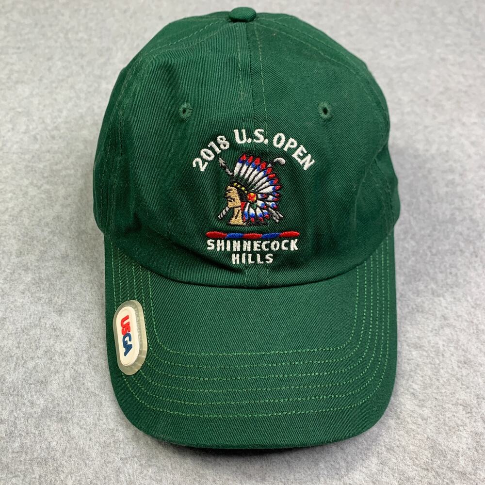 USGA Hat Cap Green Strap Back 2018 US Open Golf Shinnecock Hills Mens